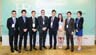 (from the left) Mr. Reo Lam of CTgoodjobs, Mr. Eddie Chui, Mr. Adrian Ng, Mr. Tim Smith, Mr. Samson Ho, Ms. Chelsea Lee, Mr. Wisely Wong of Hays and Ms. Emma Ngai of CTgoodjobs.