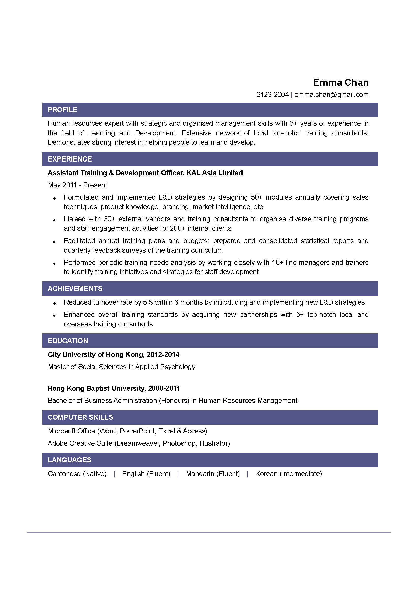 Training Development Officer CV CTgoodjobs Powered By Career Times training-development-officer-cv-ctgoodjobs-powered-by-career-times