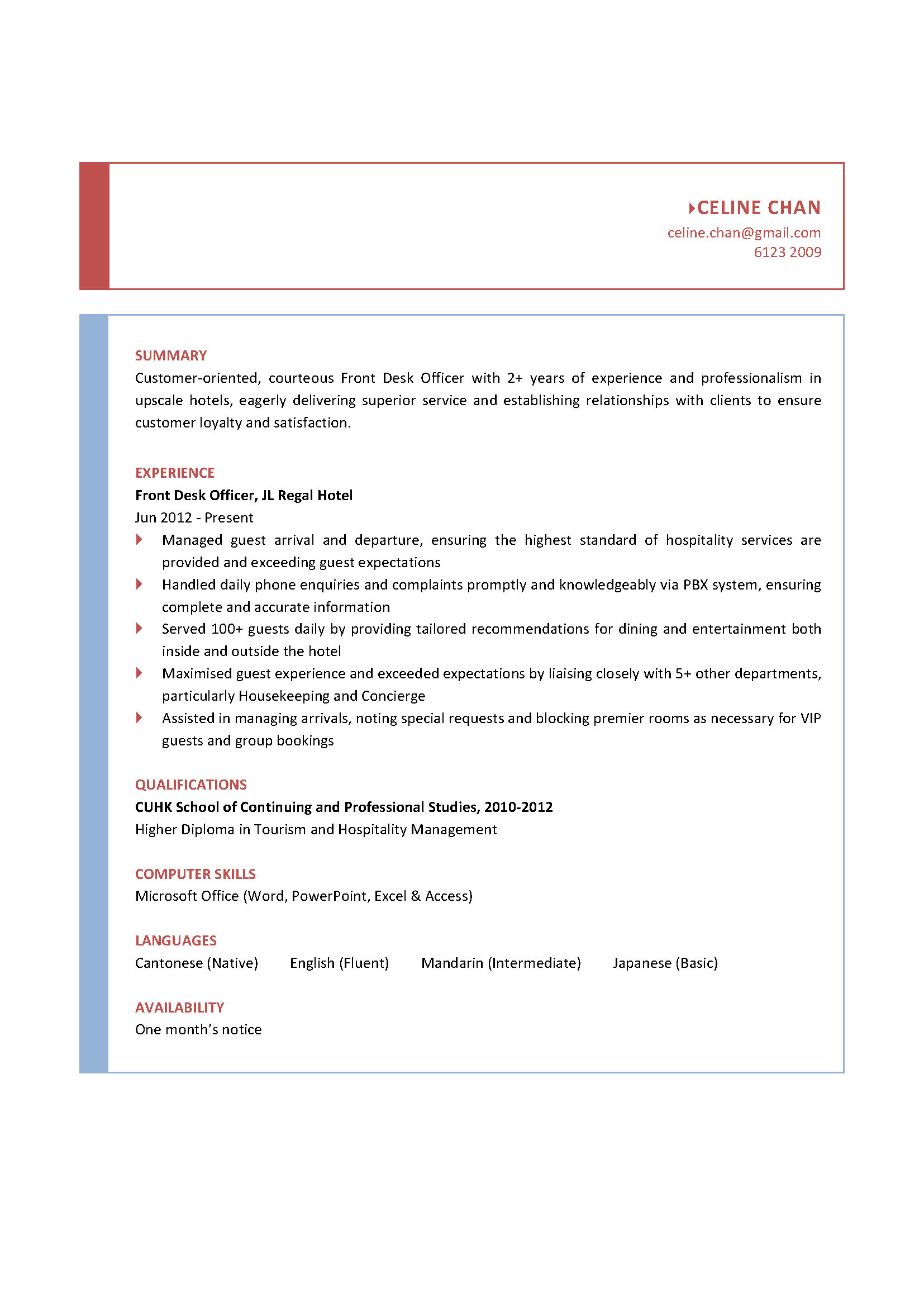 Front Desk Officer CV CTgoodjobs Powered By Career Times front-desk-officer-cv-ctgoodjobs-powered-by-career-times