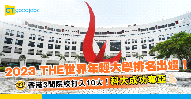 【THE世界年輕大學】香港3間院校打入10大！科大奪亞 城大連升4級至第6位